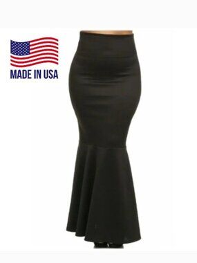 Women's Skirt Mermaid Maxi High Waist Long Form Fitting XL 2xl 3XL